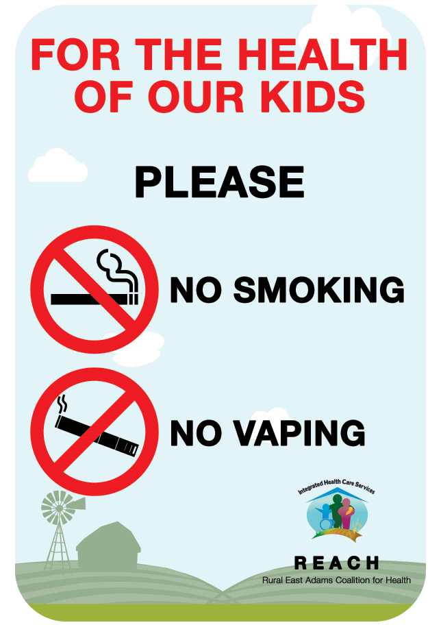 No Smoking|No Vaping Playground Signs